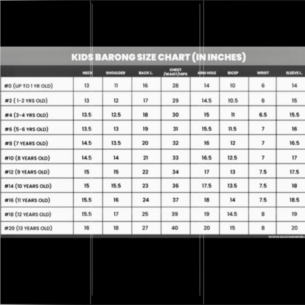Boys Barong size 16-20 (11 to 13 years old) - Picture 7 of 7